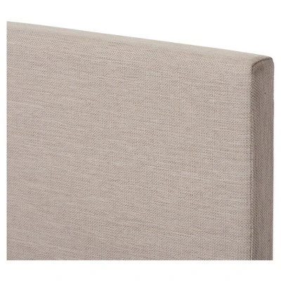 Elizabeth Modern And Contemporary Fabric Upholstered Panel - Stitched Platform Bed - Baxton Studio 2 Elizabeth Modern And Contemporary Fabric Upholstered Panel - Stitched Platform Bed - Baxton Studio - Image 2