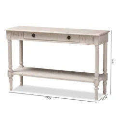 Ariella Whitewashed 1 Drawer Console Table White - Baxton Studio 18 Ariella Whitewashed 1 Drawer Console Table White - Baxton Studio -Outlet Baxton Studio Store GUEST 6f8c1e28 280c 47fb a3d2 682bc9f78b14