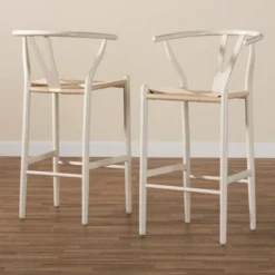 Set Of 2 Paxton Wood Counter Stools White - Baxton Studio -Outlet Baxton Studio Store GUEST 6f9d55b7 d44f 4858 a2d0 e81c751a48c6