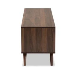 2 Door Naoki Two-Tone Wood TV Stand For TVs Up To 65" Gray/Walnut - Baxton Studio -Outlet Baxton Studio Store GUEST 6fced1b4 73fd 46c9 acf2 52efc68c2750