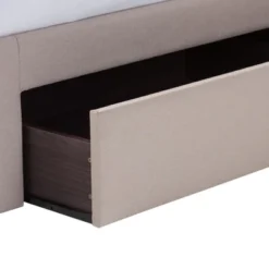 Queen Rene Modern And Contemporary Fabric 4 Drawer Storage Platform Bed - Baxton Studio -Outlet Baxton Studio Store GUEST 7040efda 1bb8 4de3 b1fa 8e7586e7320c