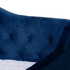 Perry Velvet Daybed With Trundle - Baxton Studio -Outlet Baxton Studio Store GUEST 70ddd774 09ab 4b91 8878 c77f6ee956fe