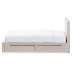 Queen Rene Modern And Contemporary Fabric 4 Drawer Storage Platform Bed - Baxton Studio -Outlet Baxton Studio Store GUEST 70e4098f d9df 464c b334 ad097670aa6e