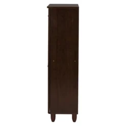 Winda Modern And Contemporary 4-Door Wooden Entryway Shoes Storage Cabinet - Dark Brown - Baxton Studio -Outlet Baxton Studio Store GUEST 71481ece 2a05 437b 9561 612be9fd1063