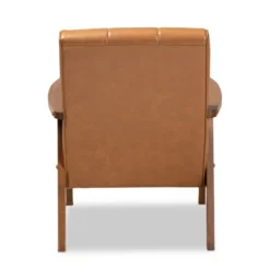 Nikko Mid-Century Faux Leather Upholstered Wood Lounge Chair Walnut/Brown - Baxton Studio 9 Nikko Mid-Century Faux Leather Upholstered Wood Lounge Chair Walnut/Brown - Baxton Studio -Outlet Baxton Studio Store GUEST 72ad8fab 7cda 4dce 9cbc f4f1a977b08c