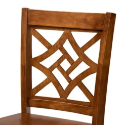 5pc Nicolette Wood Pub Dining Set Walnut/Brown - Baxton Studio -Outlet Baxton Studio Store GUEST 73220c77 94b9 457f a26e bbf8211b2e3c