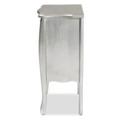 Eliya Brushed Wood 3 Drawer Storage Cabinet Silver - Baxton Studio -Outlet Baxton Studio Store GUEST 73afbbf0 e37b 4f94 8079 ce0bd807c9fa