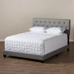 Cassandra Modern And Contemporary Fabric Upholstered Bed - Baxton Studio -Outlet Baxton Studio Store GUEST 73b3fce3 0c53 4d4e ae37 be31b6ceca95