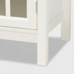 Kendall Wood And Glass Kitchen Cabinet White - Baxton Studio -Outlet Baxton Studio Store GUEST 73d60eb0 92dc 4a48 bff2 78e8b5ad0b6a