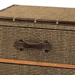 Owen Fabric Upholstered 4 Drawer Accent Storage Cabinet Brown - Baxton Studio -Outlet Baxton Studio Store GUEST 75947abc e97c 4139 93df f8b472059ad3