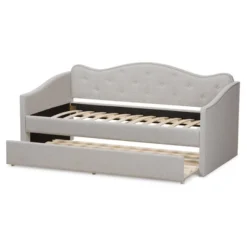 Twin Kaija Modern And Contemporary Fabric Daybed With Trundle Gray - Baxton Studio -Outlet Baxton Studio Store GUEST 760bdae0 a564 4813 883a 1f797f1bedeb