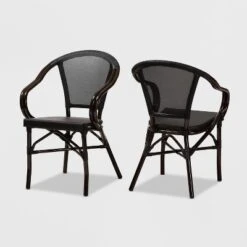 Set Of 2 Artus Indoor And Outdoor Stackable Bistro Dining Chairs - Baxton Studio 14 Set Of 2 Artus Indoor And Outdoor Stackable Bistro Dining Chairs - Baxton Studio -Outlet Baxton Studio Store GUEST 77491156 572a 4b70 bced f4ba7bcdfe07