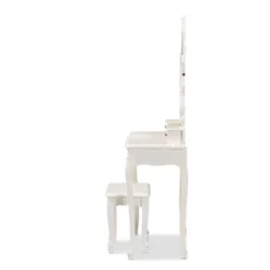 2pc Macsen Wood Vanity Set With Adjustable Mirror White - Baxton Studio -Outlet Baxton Studio Store GUEST 777608de d7a2 4706 909d e1facf6f70c1