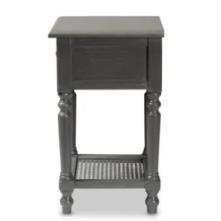 Sheldon Vintage Wood 1 Drawer Nightstand Gray - Baxton Studio -Outlet Baxton Studio Store GUEST 777da159 a92b 47d8 bdc6 fa0ab0fa0a6a