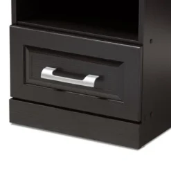 Odelia Modern And Contemporary Finished 1 Drawer Nightstand Dark Brown - Baxton Studio -Outlet Baxton Studio Store GUEST 77d0f491 49ab 43fd 8d4f bb9897f3eab4