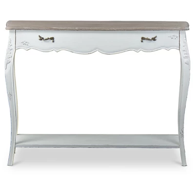 Bourbonnais Wood Traditional French Console Table - Baxton Studio 1 Bourbonnais Wood Traditional French Console Table - Baxton Studio