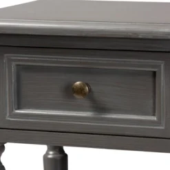 Sheldon Vintage Wood 1 Drawer Nightstand Gray - Baxton Studio -Outlet Baxton Studio Store GUEST 787754d7 9c43 4df4 9350 a2fa4f0fada4