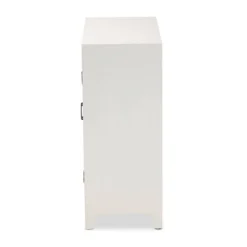 Garcelle Wood And Mirrored Glass 2 Door Sideboard White - Baxton Studio -Outlet Baxton Studio Store GUEST 78c00d47 3ecf 4624 bfb8 617400f1d494