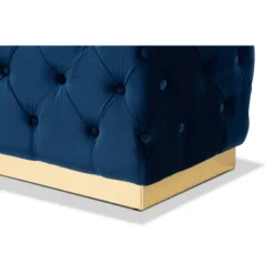 Corrine Velvet Fabric Upholstered And PU Ottoman Gold - Baxton Studio 8 Corrine Velvet Fabric Upholstered And PU Ottoman Gold - Baxton Studio -Outlet Baxton Studio Store GUEST 7a070d3a faf9 4d85 b152 3026dbff5072