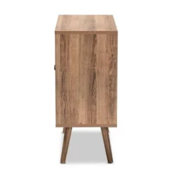 Yuna Natural Brown Wood And Metal 2 Door Storage Cabinet Natural Brown/Black - Baxton Studio -Outlet Baxton Studio Store GUEST 7a0d5ca9 a98f 4f69 bc62 38cff2dc28fd