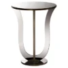Kylie Modern And Contemporary Hollywood Regency Glamour Style Mirrored Accent Side Table - Silver - Baxton Studio