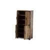 4 Door Cyrille Wood Shoe Cabinet Brown - Baxton Studio