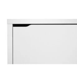 Simms 3 Drawer Modern Shoe Cabinet White - Baxton Studio