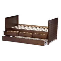 Twin Linna Modern And Contemporary Daybed With Trundle - Baxton Studio -Outlet Baxton Studio Store GUEST 7b76c18c 5b71 474b 8514 ab3f086a1531