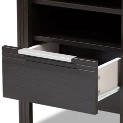 Hamish Modern And Contemporary Finished 1 Drawer Nightstand Dark Brown - Baxton Studio -Outlet Baxton Studio Store GUEST 7c4f43c5 d7d9 4980 9c95 77f1818f8d7d