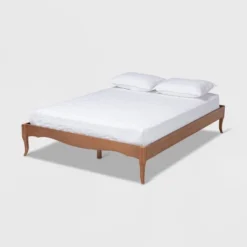 Marieke Wood Bed Frame Ash Walnut - Baxton Studio -Outlet Baxton Studio Store GUEST 7ccc5195 909d 4f85 b79b f04087b2f5dc
