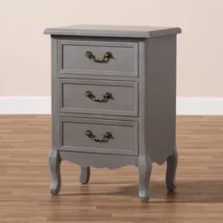 3 Drawer Capucine Finished Wood Nightstand Gray - Baxton Studio 10 3 Drawer Capucine Finished Wood Nightstand Gray - Baxton Studio -Outlet Baxton Studio Store GUEST 7d42b26d e8cb 4aef a849 f0abe9e78be0