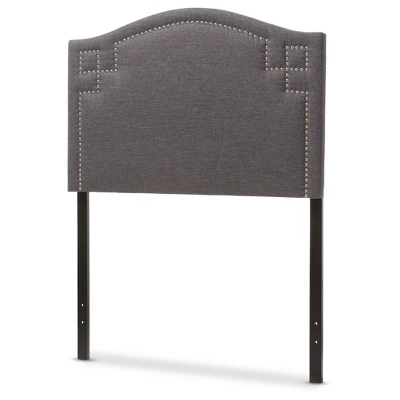 Aubrey Modern And Contemporary Fabric Upholstered Headboard - Twin - Baxton Studio 4 Aubrey Modern And Contemporary Fabric Upholstered Headboard - Twin - Baxton Studio - Image 4