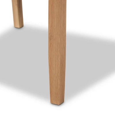 Delaney Wood Hemp Accent Chair Oak Brown - Baxton Studio 8 Delaney Wood Hemp Accent Chair Oak Brown - Baxton Studio - Image 8