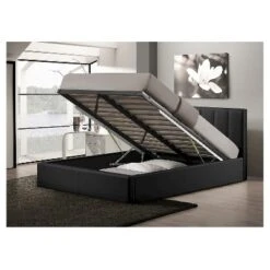 Queen Templemore Black Leather Contemporary Bed - Baxton Studio -Outlet Baxton Studio Store GUEST 7ee226c4 323e 429c aca2 d2281c02b49d