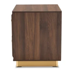Cormac Wood And Metal 2 Drawer Nightstand - Baxton Studio -Outlet Baxton Studio Store GUEST 7ef8c50a 45a1 4cf2 94ee d2987357a9c1