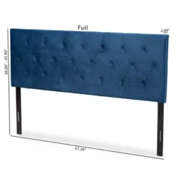 Felix Velvet Fabric Upholstered Headboard - Baxton Studio -Outlet Baxton Studio Store GUEST 7f5c9f4f c29f 439d 9287 97dce2cbc135