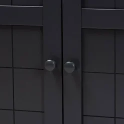 Shelf Wood Shoe Storage Cabinet Glidden Finished Dark Gray - Baxton Studio -Outlet Baxton Studio Store GUEST 7f8b0f22 1545 46d7 b765 2162d32e5a69