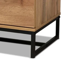Franklin Wood And Metal 5 Drawer Bedroom Chest Oak/Black - Baxton Studio 11 Franklin Wood And Metal 5 Drawer Bedroom Chest Oak/Black - Baxton Studio -Outlet Baxton Studio Store GUEST 8017dc2e 116c 427c 81de a8fbeefd2ecb