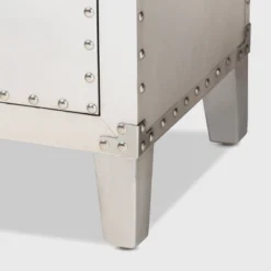 Carrel Metal 5 Drawer Accent Chest Silver - Baxton Studio -Outlet Baxton Studio Store GUEST 808c52d4 13b2 4854 af55 87081af6fa9c