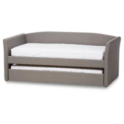 Twin Camino Modern And Contemporary Faux Leather Upholstered Daybed With Guest Trundle Bed - Baxton Studio -Outlet Baxton Studio Store GUEST 81371f9a 7abc 4186 bdc5 10b187ea8a84