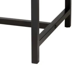 Jacinth Two-Tone Wood And Metal 2 Drawer Console Table Black/Natural Brown - Baxton Studio -Outlet Baxton Studio Store GUEST 816fe47a 1309 45ca 8463 432c926d6212
