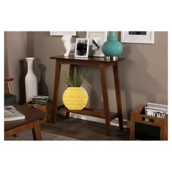 Sacramento Mid-century Modern Scandinavian Style Console Table - Dark Walnut - Baxton Studio -Outlet Baxton Studio Store GUEST 81e04687 1705 45ae a98b efa038f9f59a
