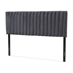 Emile Velvet Fabric Upholstered And Wood Headboard - Baxton Studio -Outlet Baxton Studio Store GUEST 84394d44 9f69 457b b4c0 7e8661b7d68f
