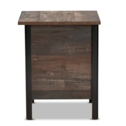 Vaughan Two-Tone Rustic Finished Wood Nightstand Walnut - Baxton Studio 8 Vaughan Two-Tone Rustic Finished Wood Nightstand Walnut - Baxton Studio -Outlet Baxton Studio Store GUEST 84ab244b fcd3 4c64 8640 51daf047d940