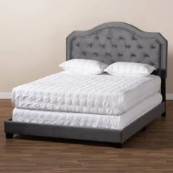 Samantha Velvet Upholstered Button Tufted Bed - Baxton Studio 14 Samantha Velvet Upholstered Button Tufted Bed - Baxton Studio -Outlet Baxton Studio Store GUEST 85244dc6 c1ab 4bcf b975 0c48d73907cb