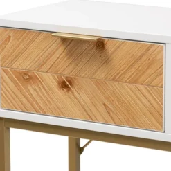 Giona Two-Tone Wood And Metal 1 Drawer Console Table White/Gold - Baxton Studio 13 Giona Two-Tone Wood And Metal 1 Drawer Console Table White/Gold - Baxton Studio -Outlet Baxton Studio Store GUEST 852b5908 7148 4637 804a 323aad1f8487