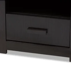 Bienna Modern And Contemporary Finished 1 Drawer Nightstand Dark Brown - Baxton Studio -Outlet Baxton Studio Store GUEST 85547471 15d2 4630 8f4b bf043f216914