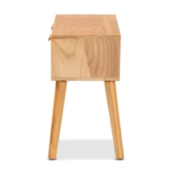 Falan Wood With Rattan 2 Drawer Console Table Oak Brown - Baxton Studio -Outlet Baxton Studio Store GUEST 85c57136 0ee1 4870 be10 5a6ffd35bd03