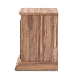 Ryker Oak Finished 2 Drawer Wood Nightstand Brown - Baxton Studio -Outlet Baxton Studio Store GUEST 85fd76e8 0406 4ba0 bde7 3343e83318b9