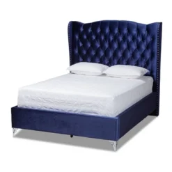 Hanne Bed Navy Blue - Baxton Studio 17 Hanne Bed Navy Blue - Baxton Studio -Outlet Baxton Studio Store GUEST 878fed48 0bf0 4f59 8aa4 89fca6e8068d